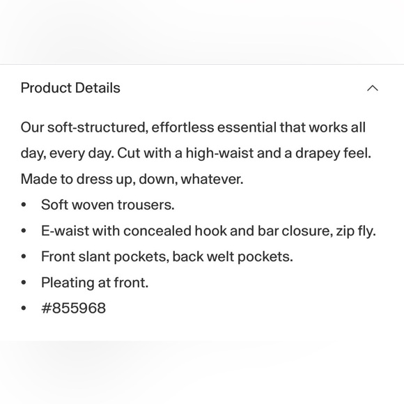 NWT Gap 365 High Rise Pleated Wide Leg Khaki Tan Trousers Size 12. - Picture 10 of 11